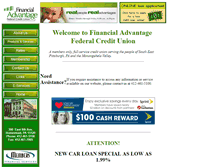 Tablet Screenshot of financialadvantagecu.com